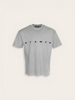 Stampd Embroidered Strike Logo Relaxed Tee Fog MD